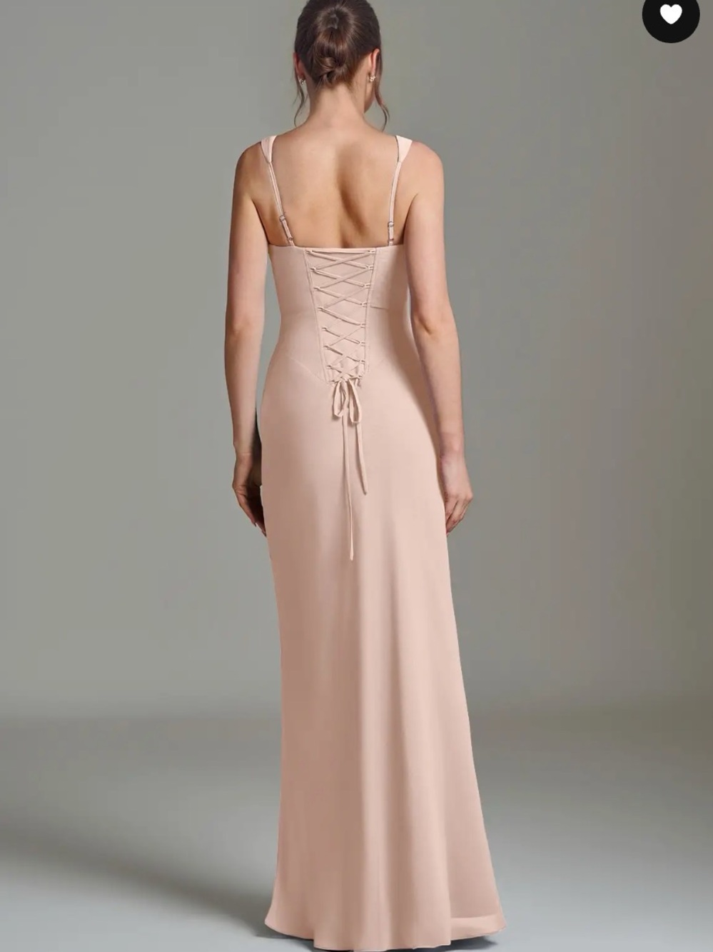 Azazie Niamh English Rose Chiffon Dress - Picture 6 of 8
